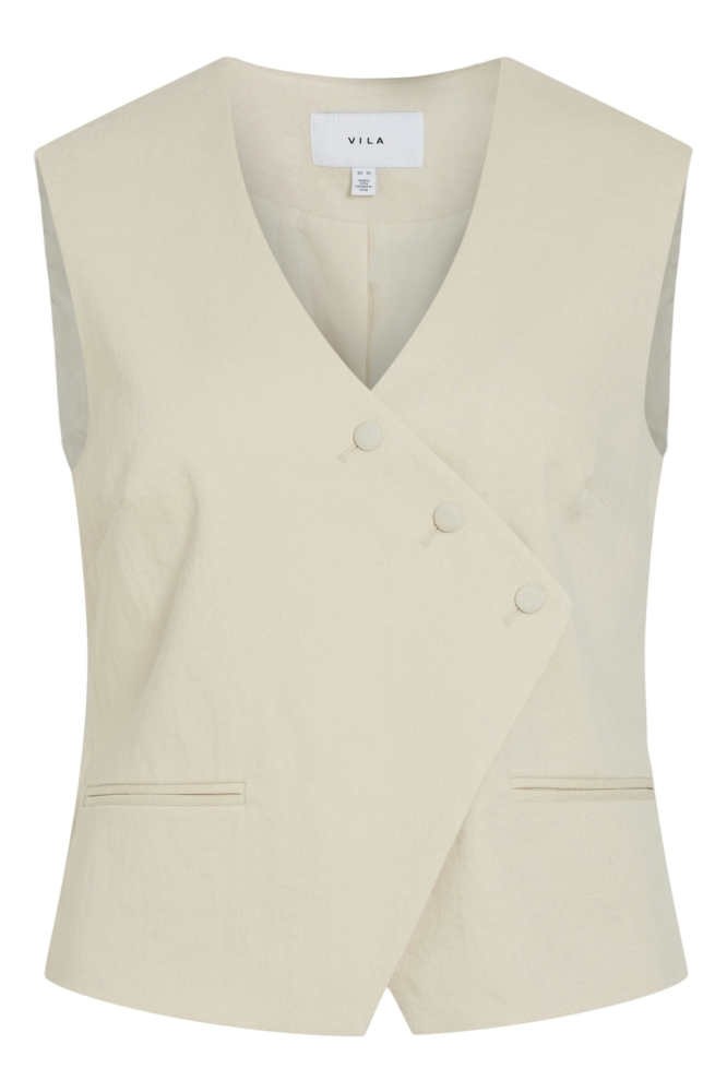 VIFLEA S/L TAILORED VEST 14105553 Birch